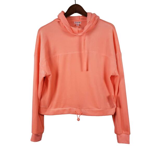 NEW! Flirtitude Active Velvety Sweatshirt Maui Coral Oversized - XS - Picture 1 of 5